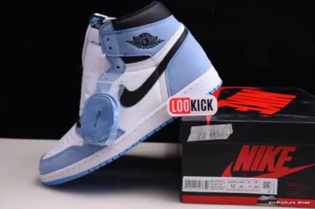 Cheap 1 555088-134 RETRO AIR HIGH BLACK UNIVERSITY WHITE BLUE JORDAN 0511